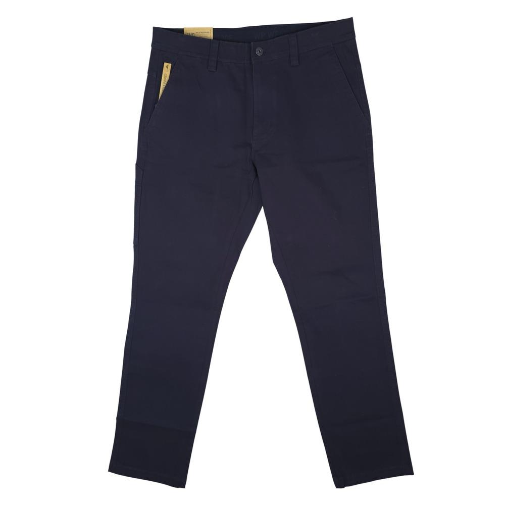 Weatherproof Commuter Pants Mens 32x32 Blue Stretch Secure Zip Pocket Utility